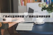 广西威壮篮球俱乐部（广西威壮篮球俱乐部赛程）