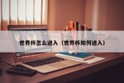 世界杯怎么进入（世界杯如何进入）